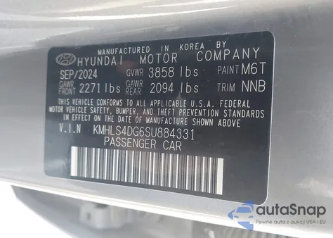 2025 Hyundai Elantra Sel Convenience из США, поврежденный, VIN KMHLS4DG6SU884331